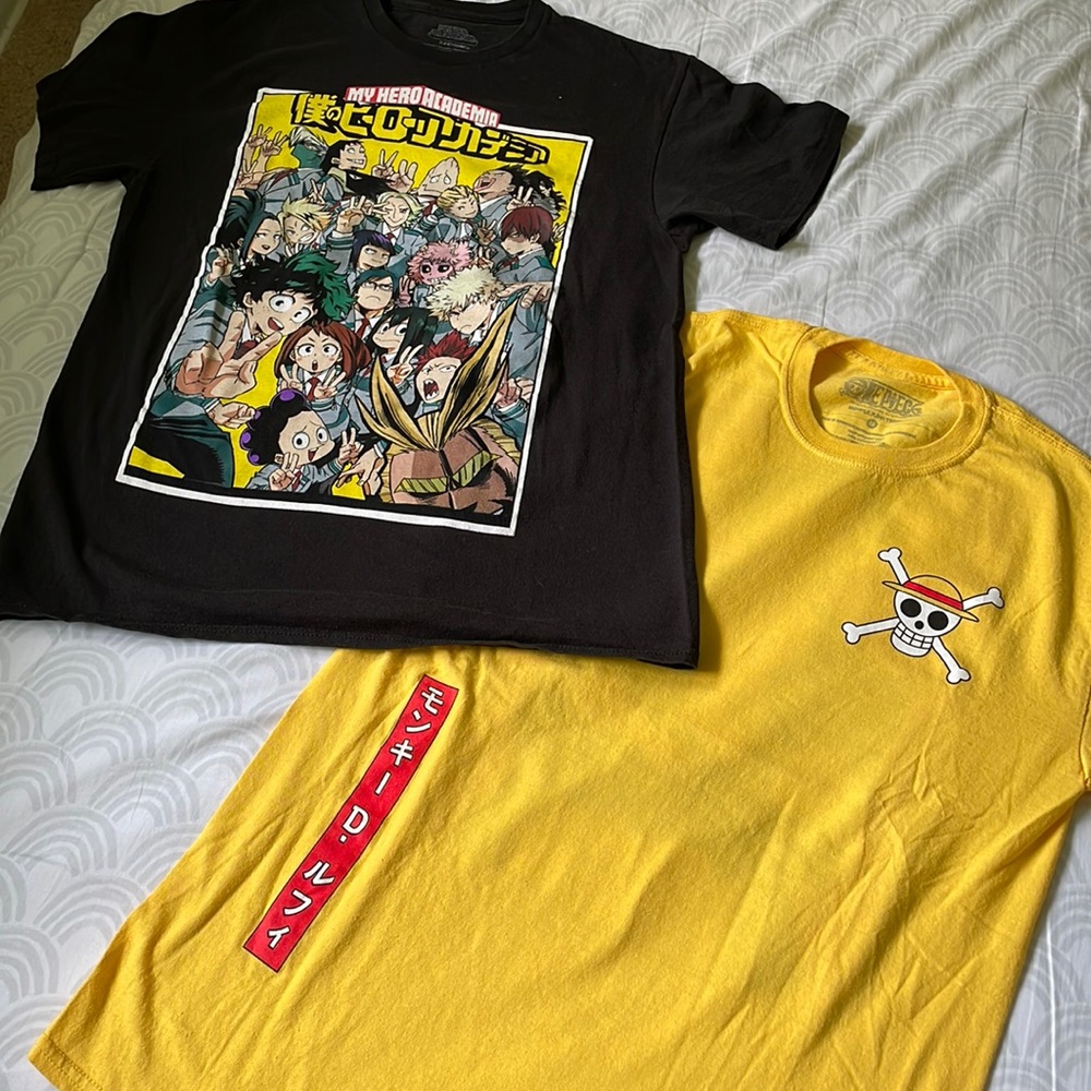Anime T-Shirts - Set of 2 - Men's M